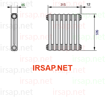 Радиатор IRSAP Tesi 20565/7 T23 CL 01